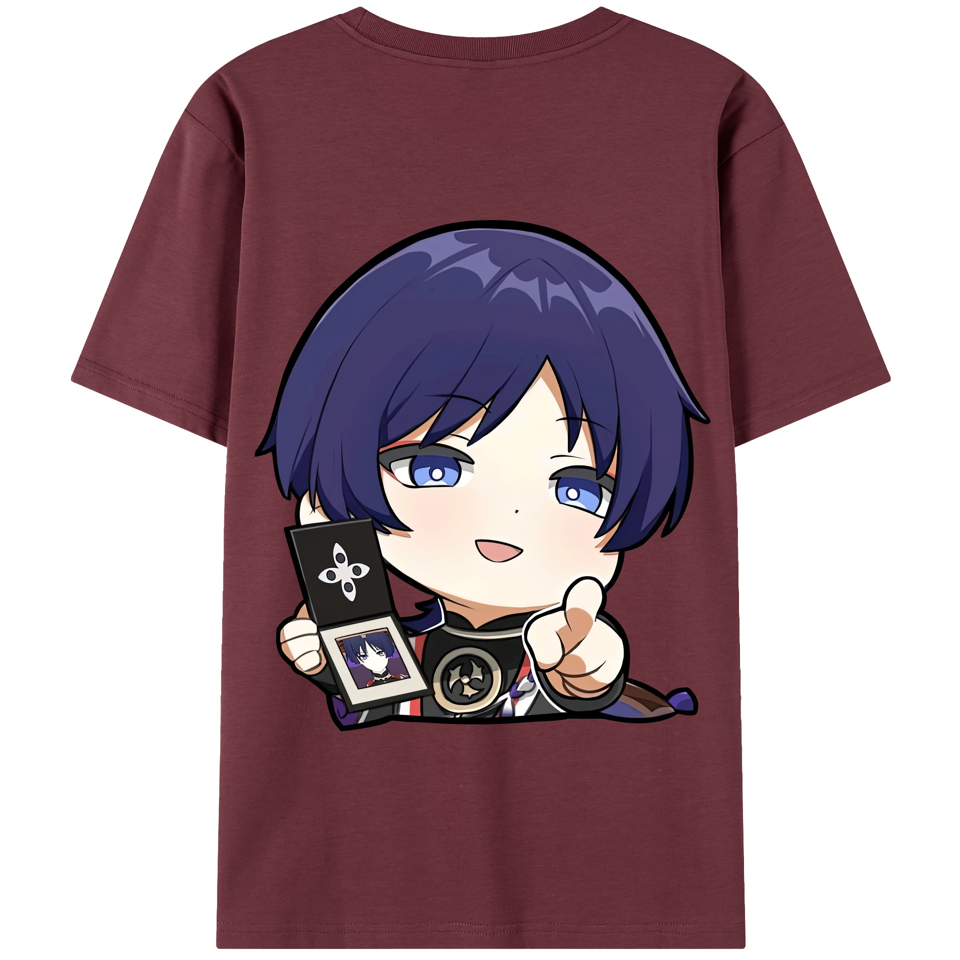 げんし神 さんペい genshin Sanpei 綿100％半袖Tシャツ（背面プリント）